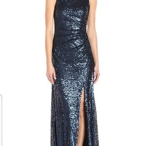 Adrianna pappel sequin gown. Color midnight